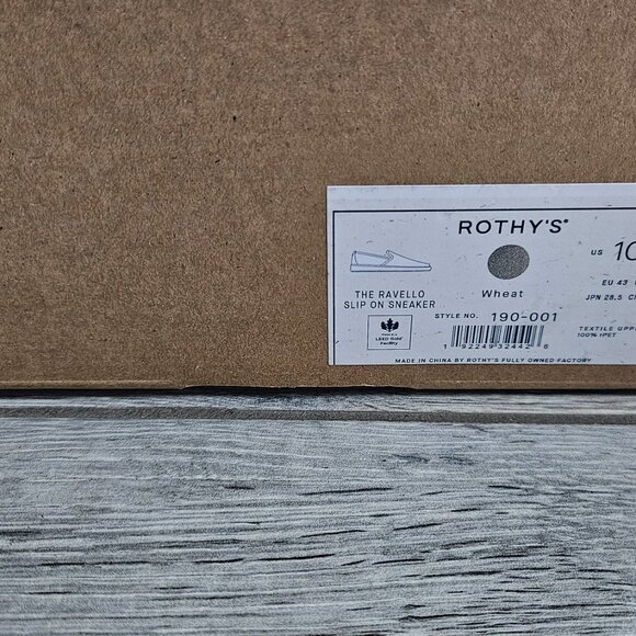 Rothy's The Ravello Slip On Sneaker - Wheat Size 10.5 - Picture 3 of 11